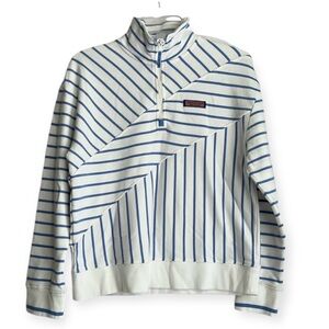 Vineyard Vines Pullover Longsleeve Cotton XS Blue Stripe Whale Sweatshir…